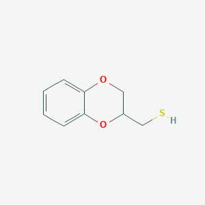 molecular formula C9H10O2S B1481193 (2,3-Dihydrobenzo[b][1,4]dioxin-2-yl)methanethiol CAS No. 2024079-37-4