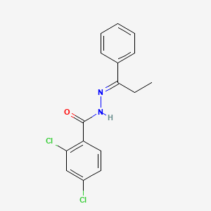 2,4-dichloro-N'-[(1E)-1-phenylpropylidene]benzohydrazide