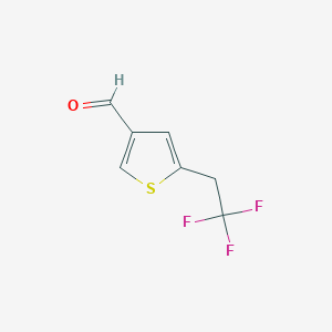 molecular formula C7H5F3OS B1481195 5-(2,2,2-Trifluoroethyl)thiophene-3-carbaldehyde CAS No. 2092565-07-4