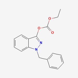 molecular formula C17H16N2O3 B14811958 1-Benzyl-1H-indazol-3-yl ethyl carbonate 