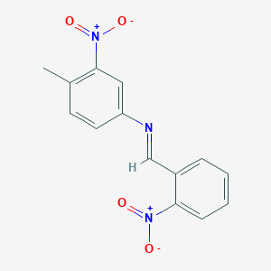 4-methyl-3-nitro-N-[(E)-(2-nitrophenyl)methylidene]aniline