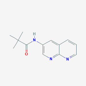 molecular formula C13H15N3O B14811965 2,2-Dimethyl-N-[1,8]naphthyridin-3-yl-propionamide 