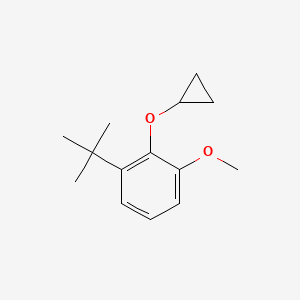 molecular formula C14H20O2 B14811979 1-Tert-butyl-2-cyclopropoxy-3-methoxybenzene 