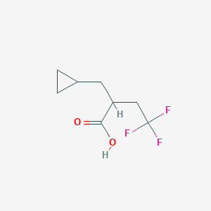 2-(Cyclopropylmethyl)-4,4,4-trifluorobutanoic acid
