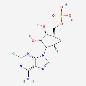 [(1R,2R,3S,5S)-4-(6-amino-2-chloropurin-9-yl)-2,3-dihydroxy-1-bicyclo[3.1.0]hexanyl]methyl dihydrogen phosphate