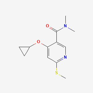 4-Cyclopropoxy-N,N-dimethyl-6-(methylthio)nicotinamide