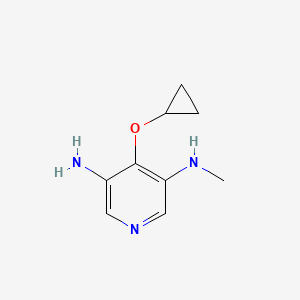 molecular formula C9H13N3O B14812011 4-Cyclopropoxy-N3-methylpyridine-3,5-diamine 