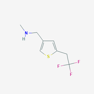 molecular formula C8H10F3NS B1481202 N-methyl-1-(5-(2,2,2-trifluoroethyl)thiophen-3-yl)methanamine CAS No. 2098014-82-3