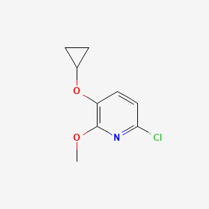 6-Chloro-3-cyclopropoxy-2-methoxypyridine