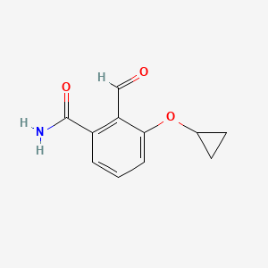 3-Cyclopropoxy-2-formylbenzamide