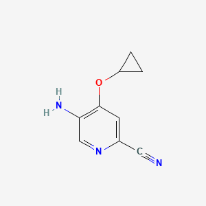 5-Amino-4-cyclopropoxypicolinonitrile