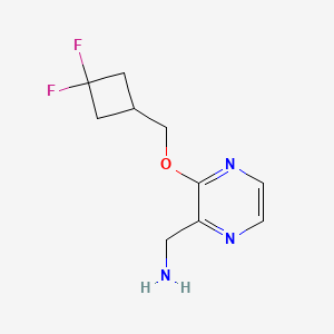 (3-((3,3-Difluorocyclobutyl)methoxy)pyrazin-2-yl)methanamine