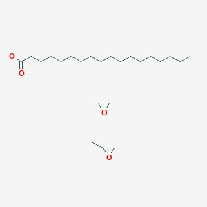 molecular formula C23H45O4- B148121 环氧乙烷、甲基-，与环氧乙烷、单十八烷酸酯的聚合物 CAS No. 37231-60-0
