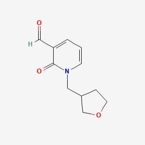 2-Oxo-1-((tetrahydrofuran-3-yl)methyl)-1,2-dihydropyridine-3-carbaldehyde