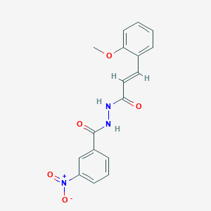 molecular formula C17H15N3O5 B14812137 N'-[(2E)-3-(2-methoxyphenyl)prop-2-enoyl]-3-nitrobenzohydrazide 