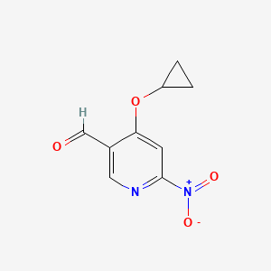 4-Cyclopropoxy-6-nitronicotinaldehyde