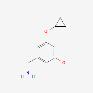 (3-Cyclopropoxy-5-methoxyphenyl)methanamine