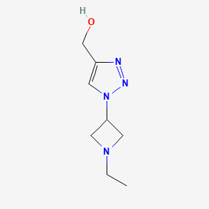 molecular formula C8H14N4O B1481218 (1-(1-ethylazetidin-3-yl)-1H-1,2,3-triazol-4-yl)methanol CAS No. 2092498-52-5