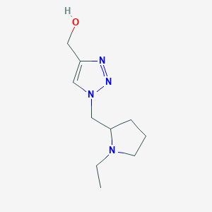 (1-((1-ethylpyrrolidin-2-yl)methyl)-1H-1,2,3-triazol-4-yl)methanol