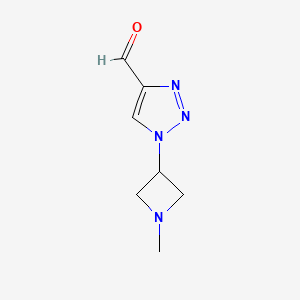 1-(1-methylazetidin-3-yl)-1H-1,2,3-triazole-4-carbaldehyde