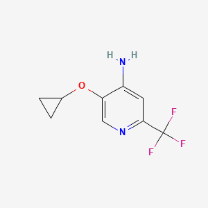 5-Cyclopropoxy-2-(trifluoromethyl)pyridin-4-amine