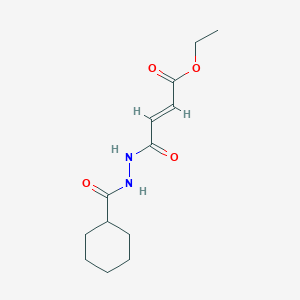 ethyl (2E)-4-[2-(cyclohexylcarbonyl)hydrazinyl]-4-oxobut-2-enoate