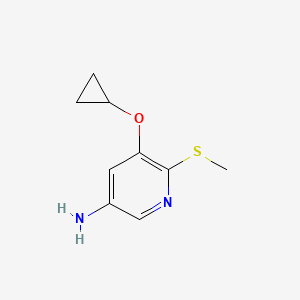 5-Cyclopropoxy-6-(methylthio)pyridin-3-amine