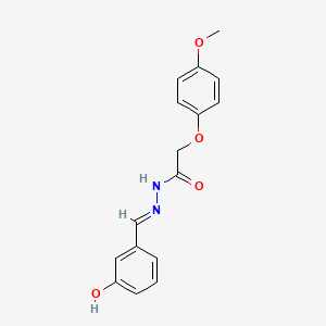 N'-[(E)-(3-hydroxyphenyl)methylidene]-2-(4-methoxyphenoxy)acetohydrazide