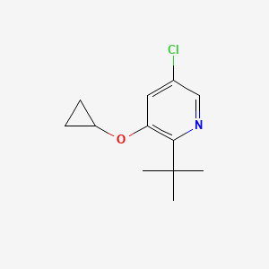 2-Tert-butyl-5-chloro-3-cyclopropoxypyridine