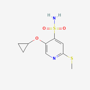 5-Cyclopropoxy-2-(methylthio)pyridine-4-sulfonamide