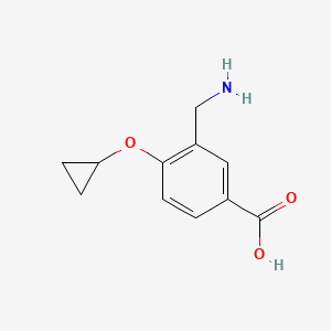 3-(Aminomethyl)-4-cyclopropoxybenzoic acid