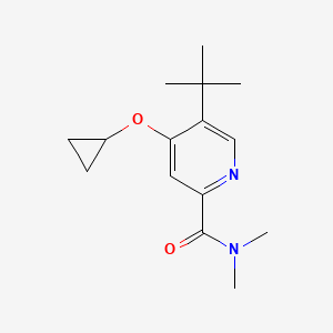 5-Tert-butyl-4-cyclopropoxy-N,N-dimethylpicolinamide