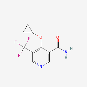 4-Cyclopropoxy-5-(trifluoromethyl)nicotinamide