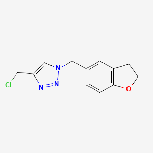 molecular formula C12H12ClN3O B1481229 4-(chloromethyl)-1-((2,3-dihydrobenzofuran-5-yl)methyl)-1H-1,2,3-triazole CAS No. 2098017-77-5