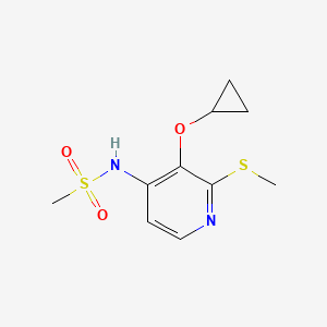 N-(3-Cyclopropoxy-2-(methylthio)pyridin-4-YL)methanesulfonamide