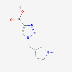1-((1-methylpyrrolidin-3-yl)methyl)-1H-1,2,3-triazole-4-carboxylic acid