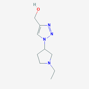 (1-(1-ethylpyrrolidin-3-yl)-1H-1,2,3-triazol-4-yl)methanol