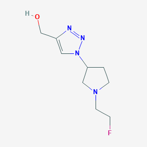 (1-(1-(2-fluoroethyl)pyrrolidin-3-yl)-1H-1,2,3-triazol-4-yl)methanol