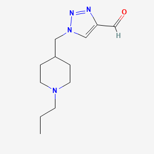 1-((1-propylpiperidin-4-yl)methyl)-1H-1,2,3-triazole-4-carbaldehyde