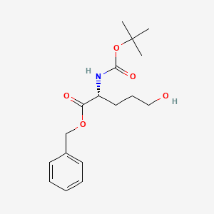 molecular formula C17H25NO5 B14812410 N-Boc-5-hydroxy-D-norvaline benzyl ester CAS No. 210963-67-0