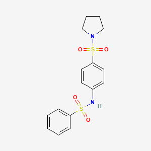 N-[4-(pyrrolidin-1-ylsulfonyl)phenyl]benzenesulfonamide