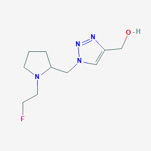 (1-((1-(2-fluoroethyl)pyrrolidin-2-yl)methyl)-1H-1,2,3-triazol-4-yl)methanol
