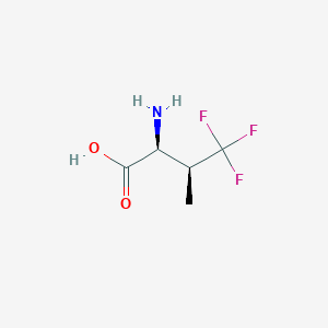 molecular formula C5H8F3NO2 B14812463 (3S)-4,4,4-Trifluoro-L-valine 