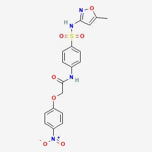 N-{4-[(5-methyl-1,2-oxazol-3-yl)sulfamoyl]phenyl}-2-(4-nitrophenoxy)acetamide