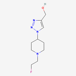 molecular formula C10H17FN4O B1481247 (1-(1-(2-fluoroethyl)piperidin-4-yl)-1H-1,2,3-triazol-4-yl)methanol CAS No. 2098016-50-1