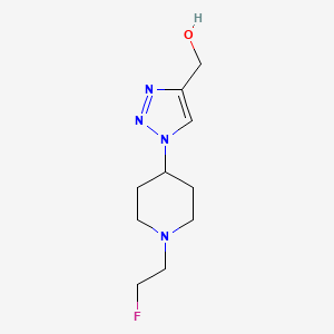 molecular formula C10H17FN4O B1481247 (1-(1-(2-氟乙基)哌啶-4-基)-1H-1,2,3-三唑-4-基)甲醇 CAS No. 2098016-50-1