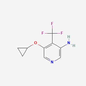 5-Cyclopropoxy-4-(trifluoromethyl)pyridin-3-amine