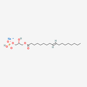 9-Octadecenoic acid (9Z)-, (2R)-2-hydroxy-3-(phosphonooxy)propyl ester, monosodium salt