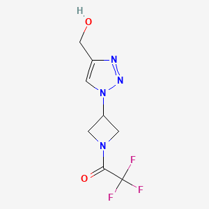 2,2,2-trifluoro-1-(3-(4-(hydroxymethyl)-1H-1,2,3-triazol-1-yl)azetidin-1-yl)ethan-1-one