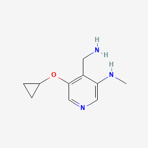 4-(Aminomethyl)-5-cyclopropoxy-N-methylpyridin-3-amine